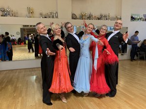 Dieter, Annette, Stefan, Petra, Beate, Gunther beim RL Turnier Mas III in Fürth