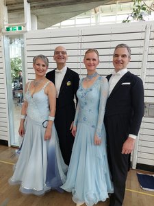 Beate und Gunther, Petra und Stefan in Ettenkirch