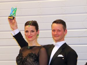Turnierimpressionen - Siegerehrung MASTERS II S - Ehepaar Bohn vom TC Schwarz-Weiß Reutlingen