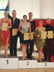 Denise und Marius auf dem 2. Platz