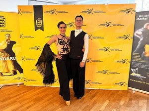 Marius und Denise bei der LM Standard in Karlsruhe