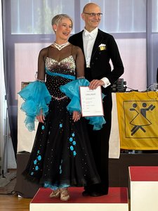 Beate und Gunther freuen sich über zwei zweite Plätze beim Trophy-Wochenende in Öhringen