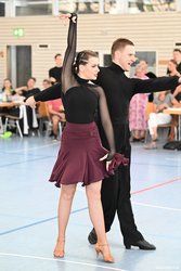 Lydia und Cornelius bei der LM Latein, Foto: Schittenhelm