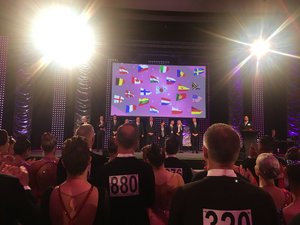 Bei der Eröffnungszeremonie der WM in Bremen