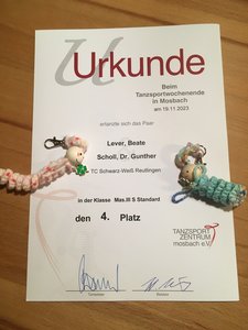 Glückswürmchen vom TSZ Mosbach für Beate und Gunther