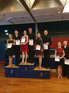 Lydia und Cornelius auf dem 3. Platz und Aufstieg in die C-Latein