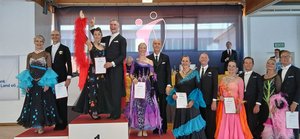Beate und Gunther auf dem zweiten Platz