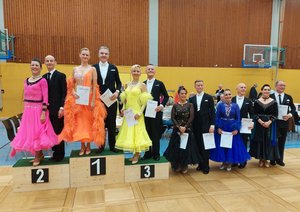 Siegerehrung der Master III S Standard in Mosbach
