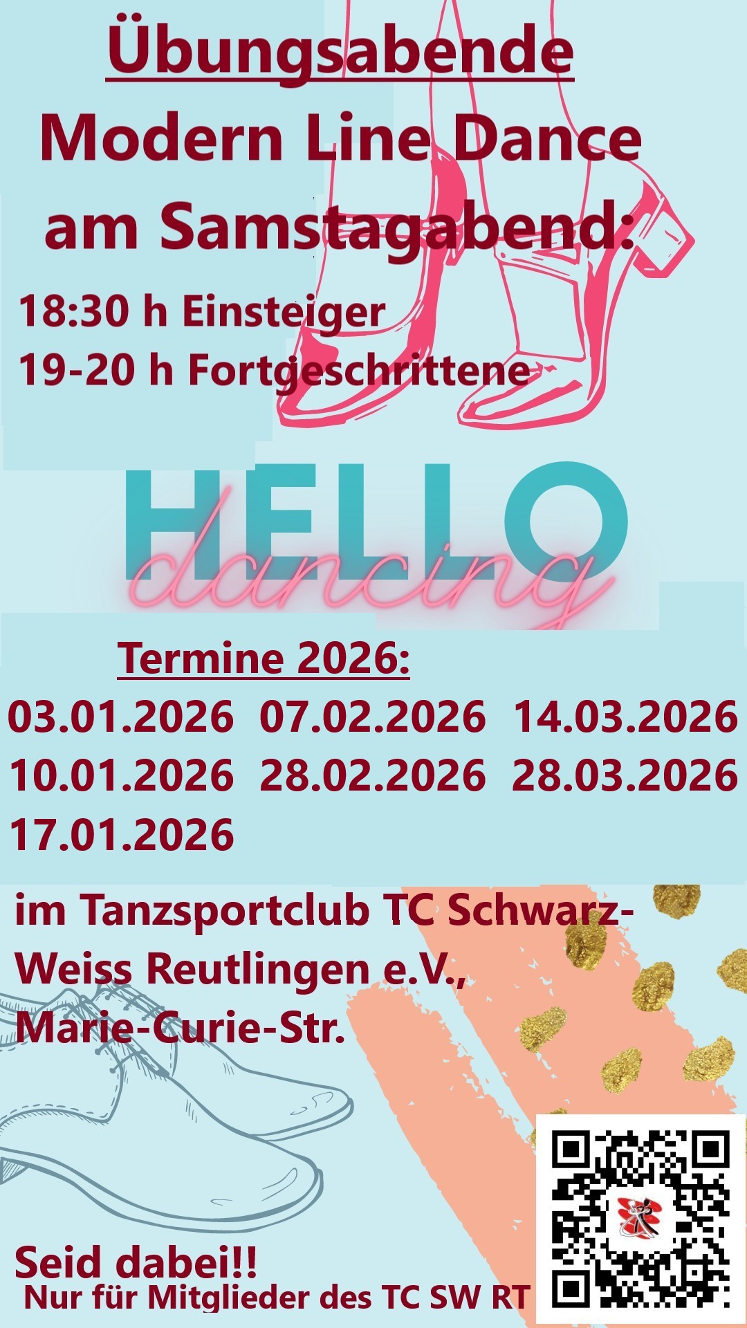 Übersicht der MLD-Übungsabende 1. Quartal 2026