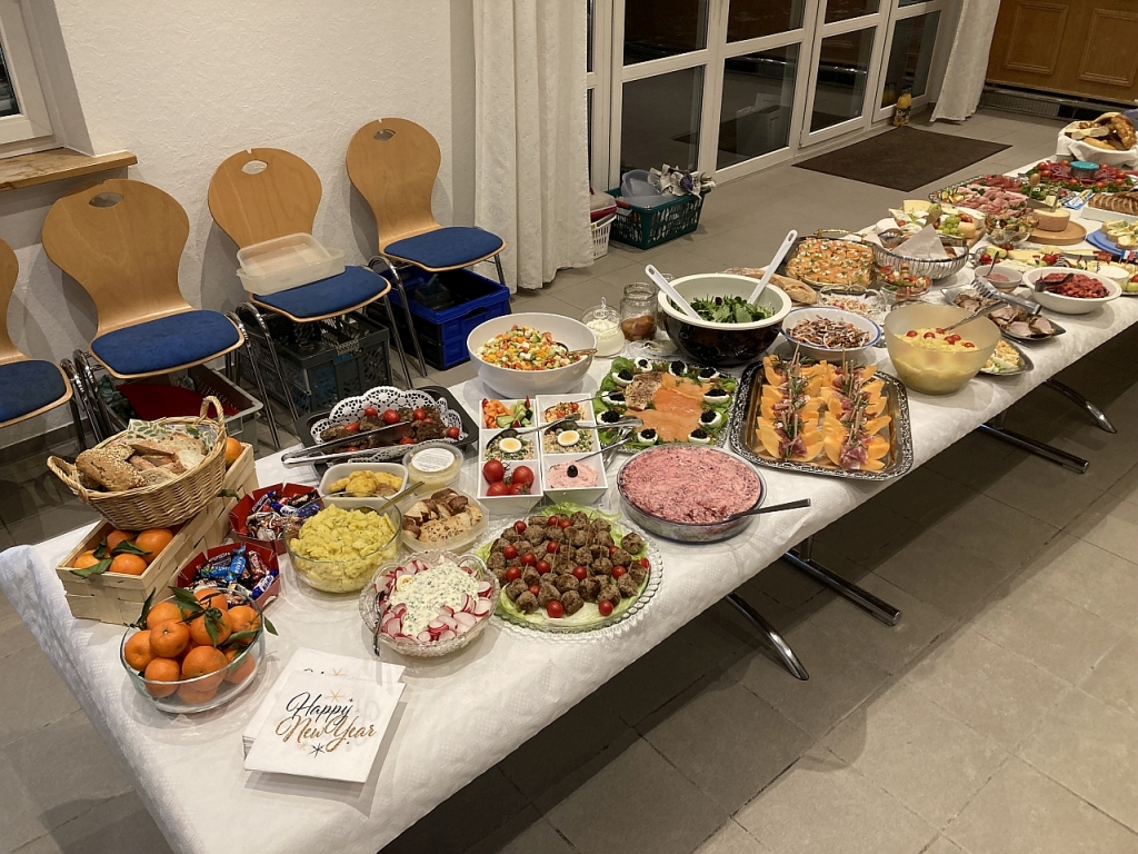 Buffet linke Hälfte